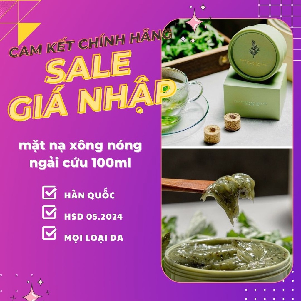 Mặt nạ xông hơi từ ngải cứu Graymelin Mugwort Heating Pack 100g