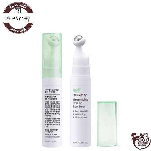 Thanh Lăn Mắt Cải Thiện Nếp Nhăn, Dưỡng Sáng Vùng Da Mắt Dearmay Green Line Roll-on Eye Serum 10ml