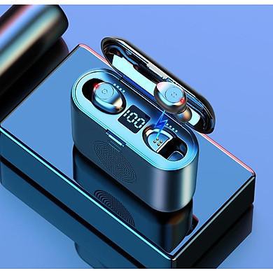 Tai nghe true wireless AMOI F9 - Nút cảm ứng - Bluetooth 5.0 - Pin 280 giờ - sạc dự phòng