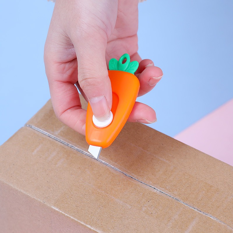 Dao rọc giấy mini hình cà rốt - siêu đáng yêu, tiện lợi, an toàn