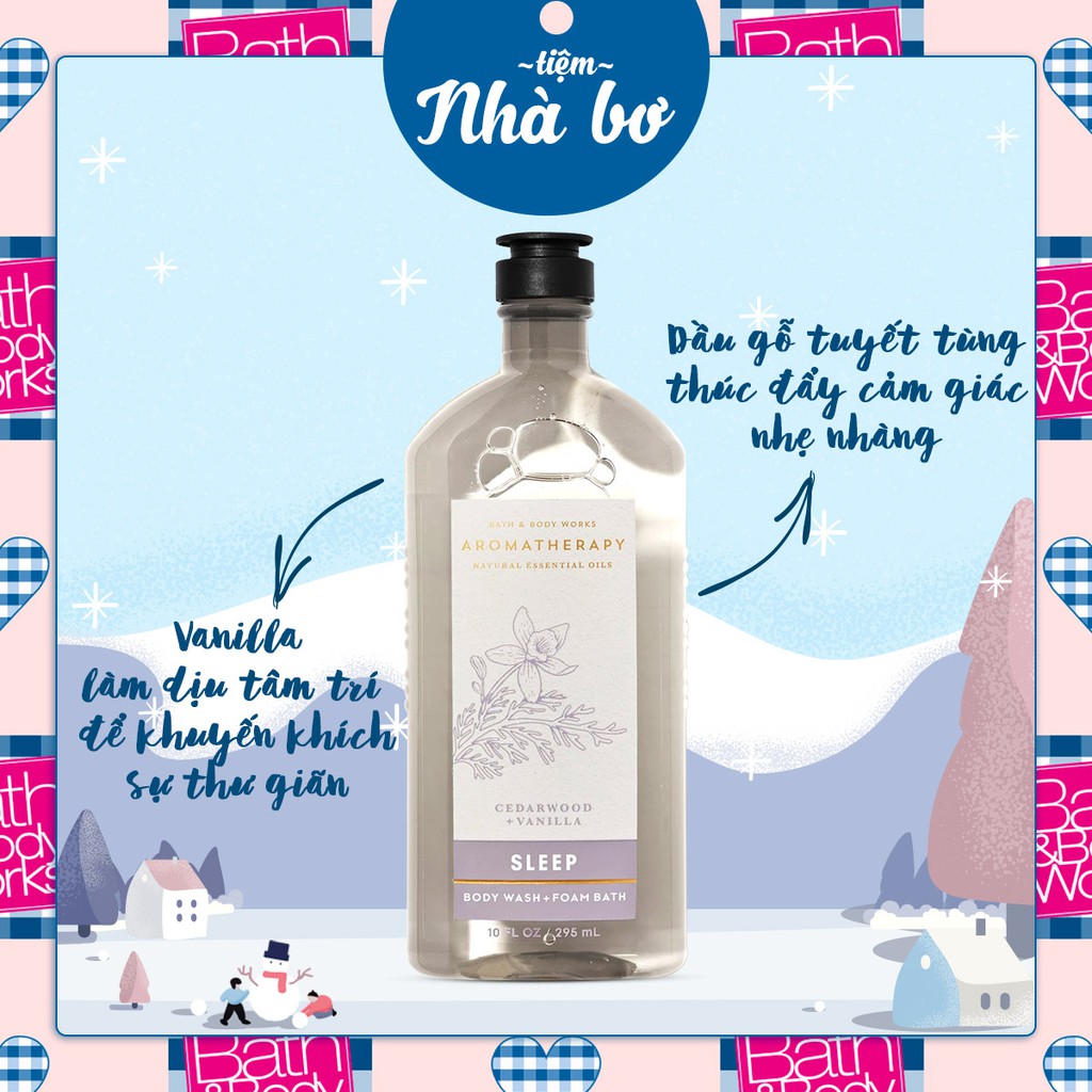 [Đủ Mùi - Có Sẵn] Sữa tắm dòng thư giãn Bath and Body Work