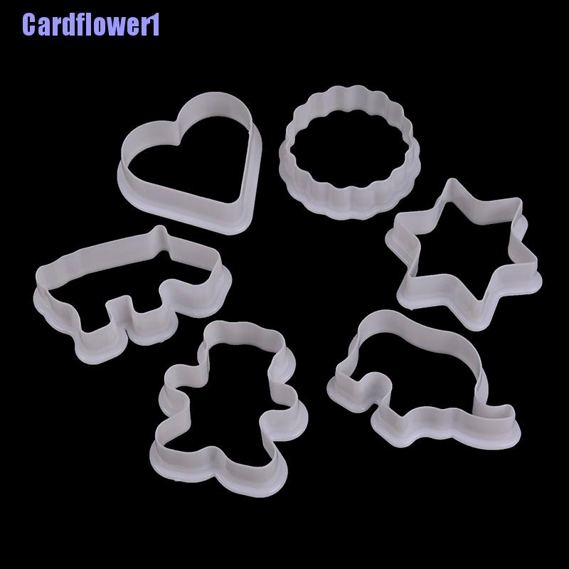 Bộ 6 Khuôn Nhựa Cắt Bánh Quy Hình Động Vật