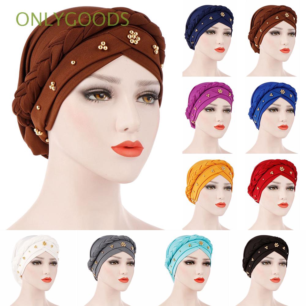 Mũ turban vải lụa co giãn cho nữ