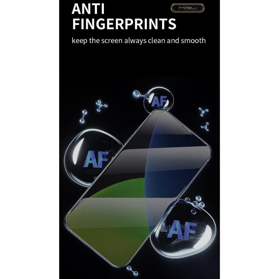 Miếng dán cường lực mờ, chống vân tay Mipow Kingbull HD dành cho iPhone 14/14+/14 Pro/ 14 Promax - Hàng chính hãng