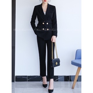 SET BLAZER NỮ QUẦN 9 TẤC (KÈM BELT)