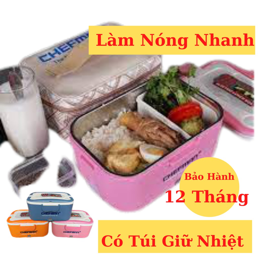 Hộp Cơm Cắm Điện Làm Nóng Thức ăn CHEFMAN shop Seven_mart