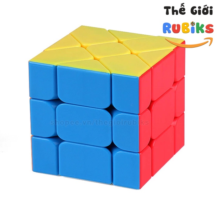 Rubik Fisher Stickerless MoYu Meilong Rubik Biến Thể 3x3 Cube