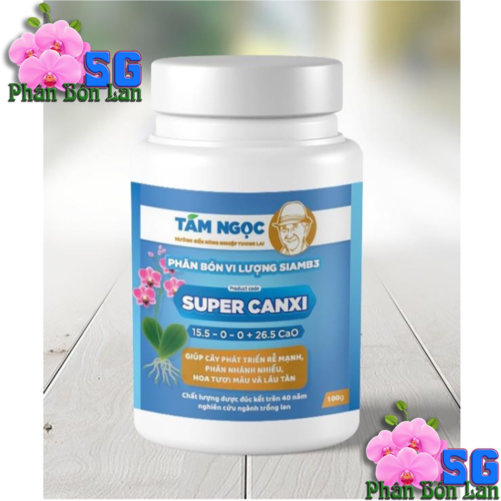 Super Canxi Nitrat Hũ 100g - Phát triển rễ, tiêu thụ đạm, Mập rễ, phân nhánh rễ, tăng khả năng tiêu thụ đạm