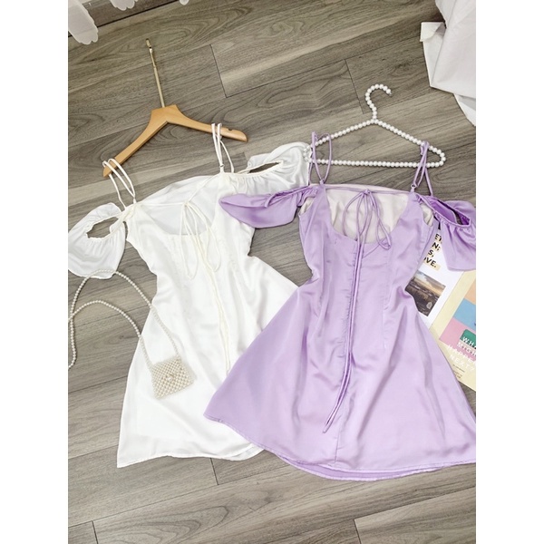 VÁY THIẾT KẾ HAI DÂY LỤA ELLEN SILK DRESS