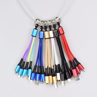 Cáp Sạc 3 Đầu Dòng 2A Ligting Micro Type C Iphone Android - QT
