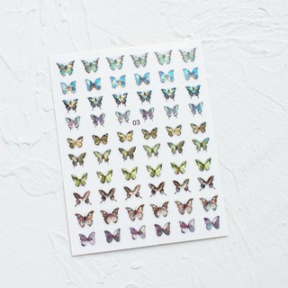 Sticker Bướm Dạ Quang Dán Móng Tay Nail (MỚI)