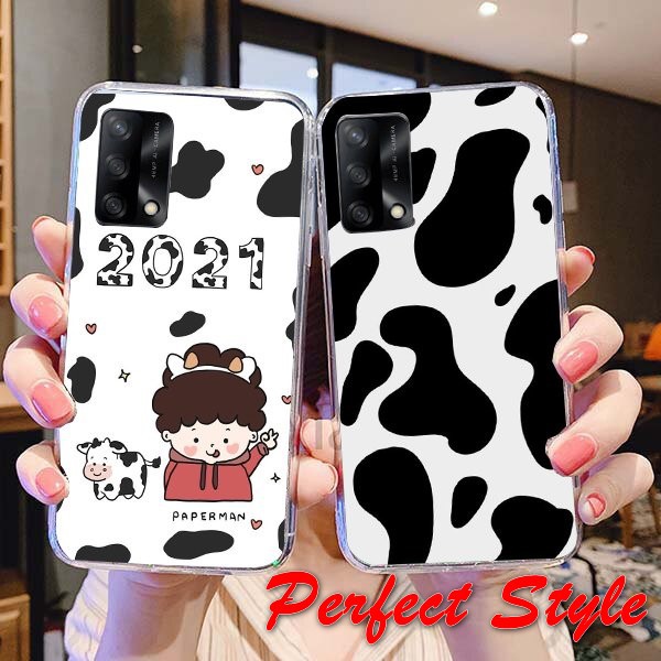 Ốp lưng silicon in UV Bò sữa oppo reno 6 reno6