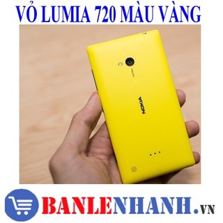 NẮP LƯNG ĐẬY PIN LUMIA 720 MÀU VÀNG [VỎ ZIN, XỊN]