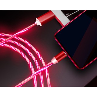 CÁP SẠC NAM CHÂM  IPHONE SAMSUNG HUỲNH QUANG 3 IN 1