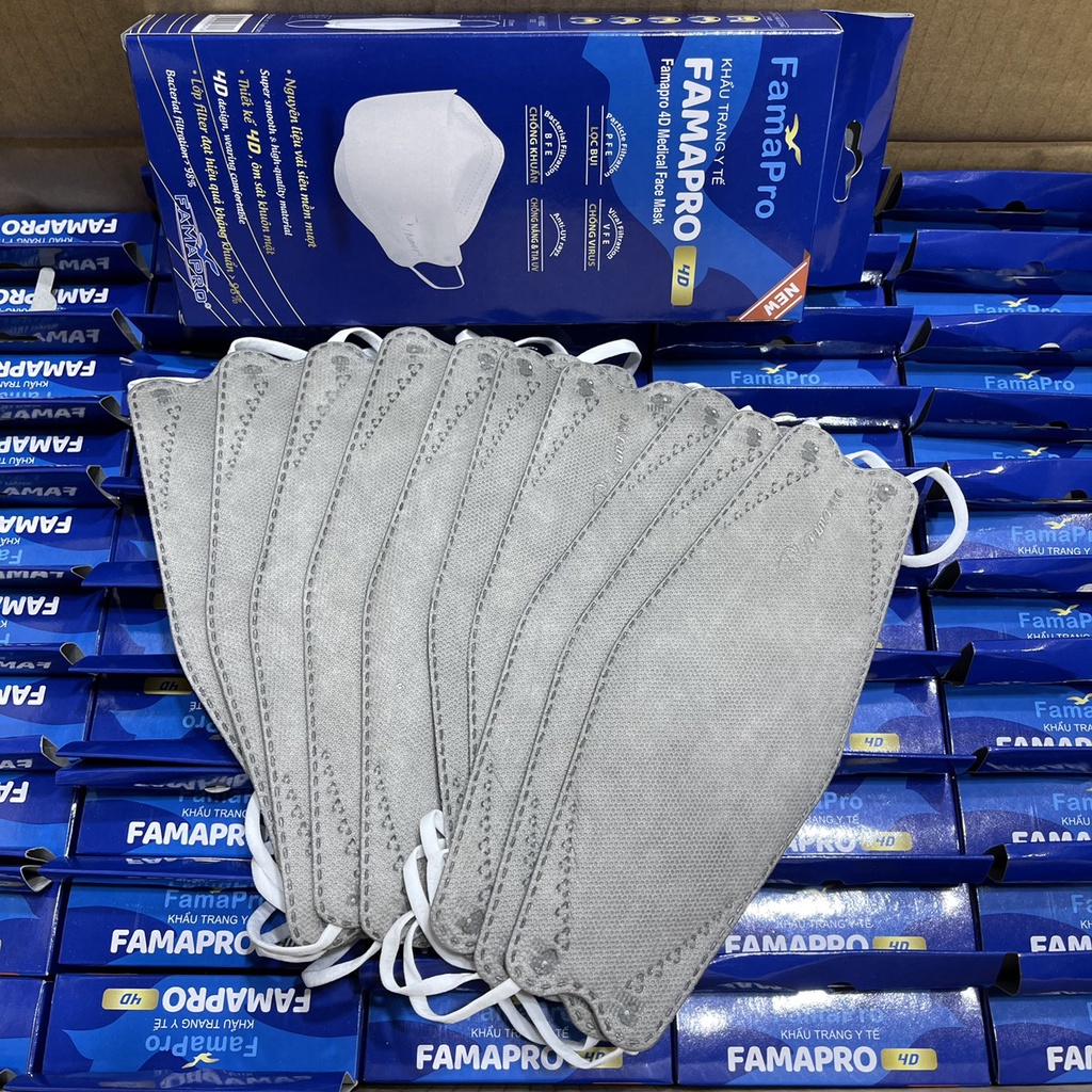 [[Chính Hãng]] - Khẩu trang Kf94 4d Famapro Nam Anh ( 10 cái /hộp )