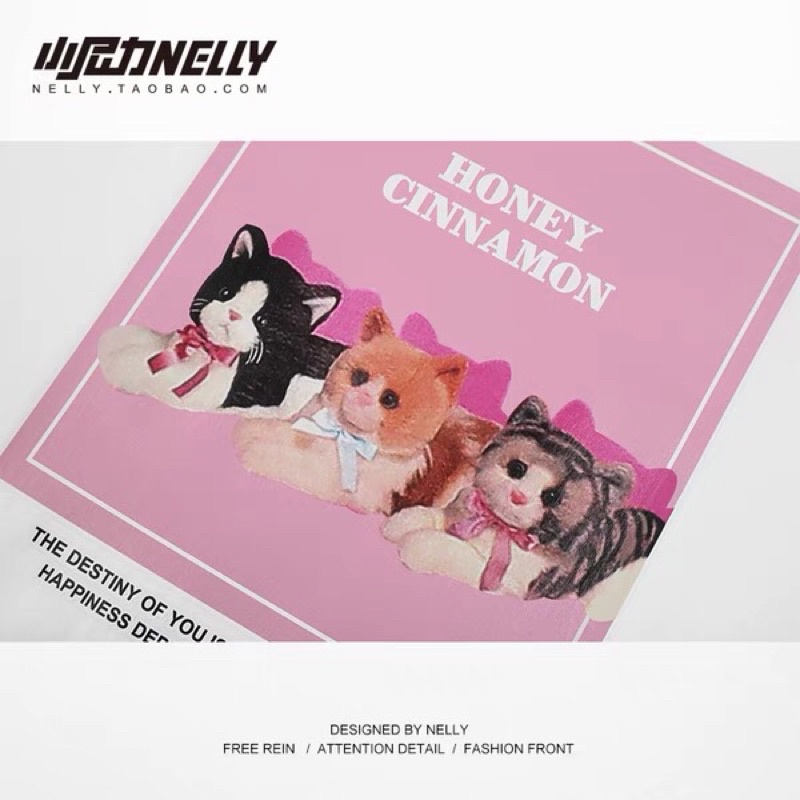 Áo phông nelly heybig sale (có sẵn) honey cinnamon