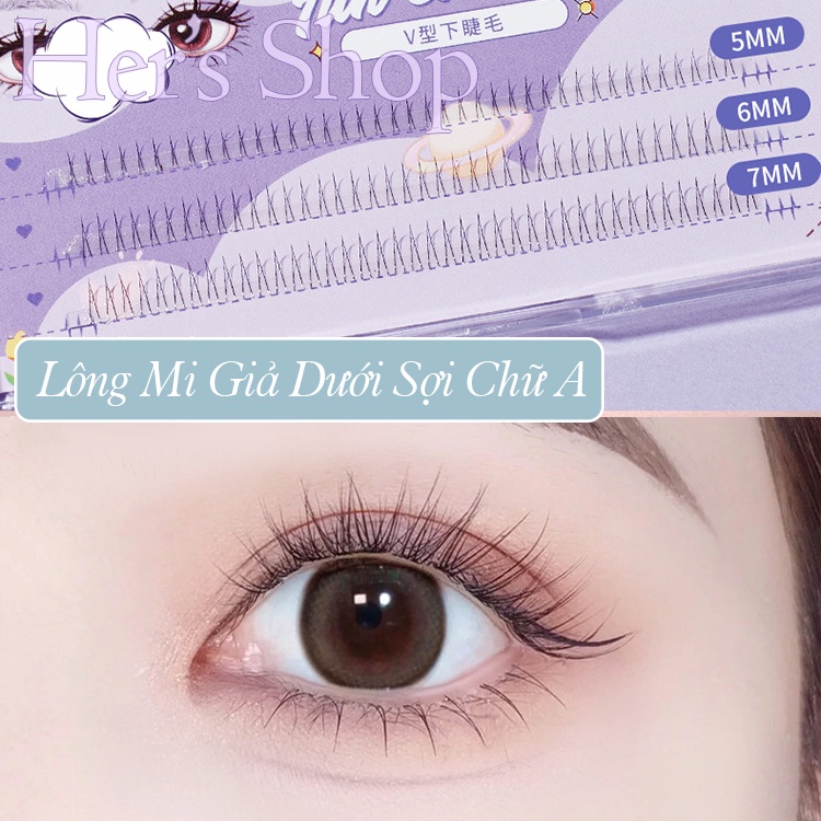 Mi Giả Tách Sợi Tự Nhiên Nhiều Kiểu Dáng Tặng Bộ Keo Dán Mi - Mi Giả Chùm Tự Nối Tại Nhà