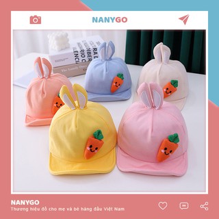 FreeShip 💝 Mũ lưỡi trai cho bé trai và gái cà rốt 0-2 tuổi - MU2