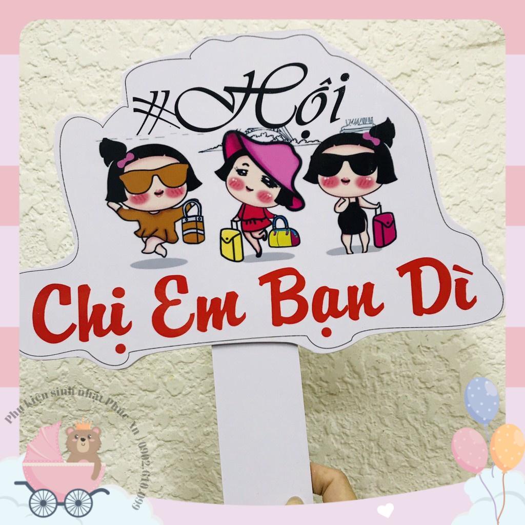 [Ảnh thật] Bảng cầm tay sinh nhật - bảng cầm tay đám cưới - bảng hashtag cầm tay dễ thương 30cm