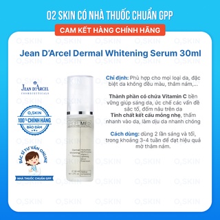 Tinh Chất Serum Trắng Sáng Da, Mờ Thâm Jean D’Arcel Dermal Whitening Serum 30ml Cam Kết Chính Hãng