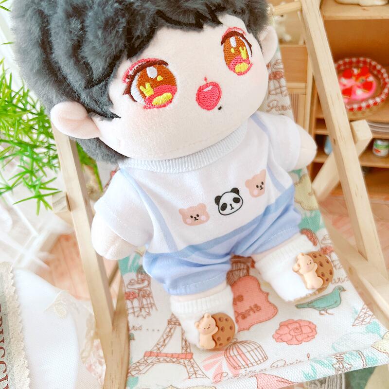 Áo Liền Quần Hình Gấu Hoạt Hình 20cm Cho Búp Bê Xiao Zhan Yibo Zhang Zhehan Gong Jun TFBOYS