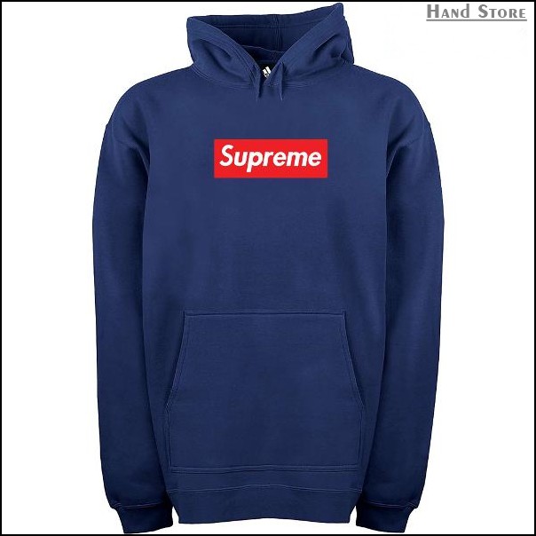 Áo Khoác Hoodie Màu Xanh Hải Quân In Chữ Supreme Thời Trang Cho Nam Size M L Xl Xxl Xxxl Xxxxxl