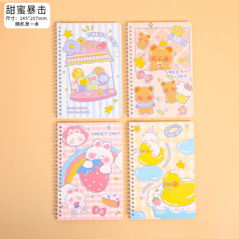 🌸Sổ lò xo A5 120 trang vở kẻ ngang màu sắc dễ thương🌸