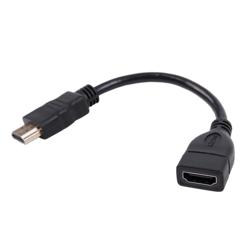 Hdmi-compatible Male To Female Extender Cable Short And Convenient For Google Chrome Cast, Fire Tv Stick, Roku Stick Connection To Tv