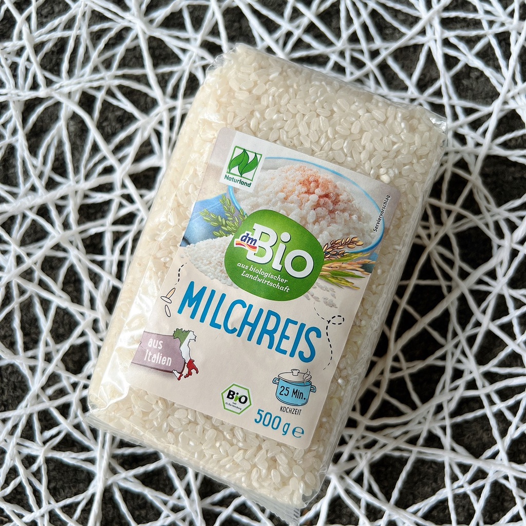 Gạo sữa hữu cơ dmBio MilchReis Đức 500g cho bé ăn dặm giá tốt | Minizon Kids