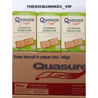 Thùng 24 hộp bánh quy sữa ăn kiêng Quasure Light 140gr ( 18.7k)