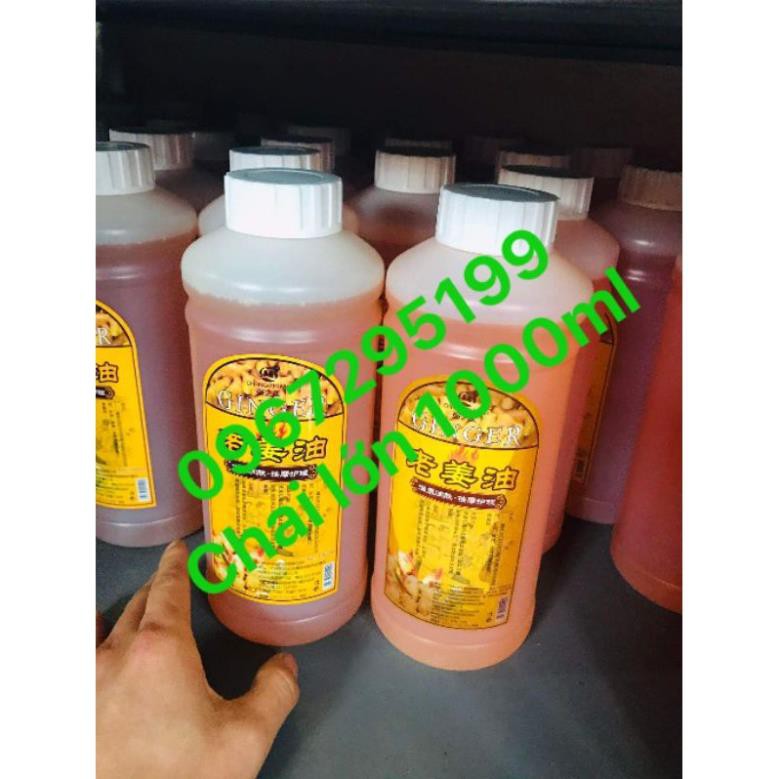 Dầu massage gừng giảm béo body  lưu thông kinh lạc.