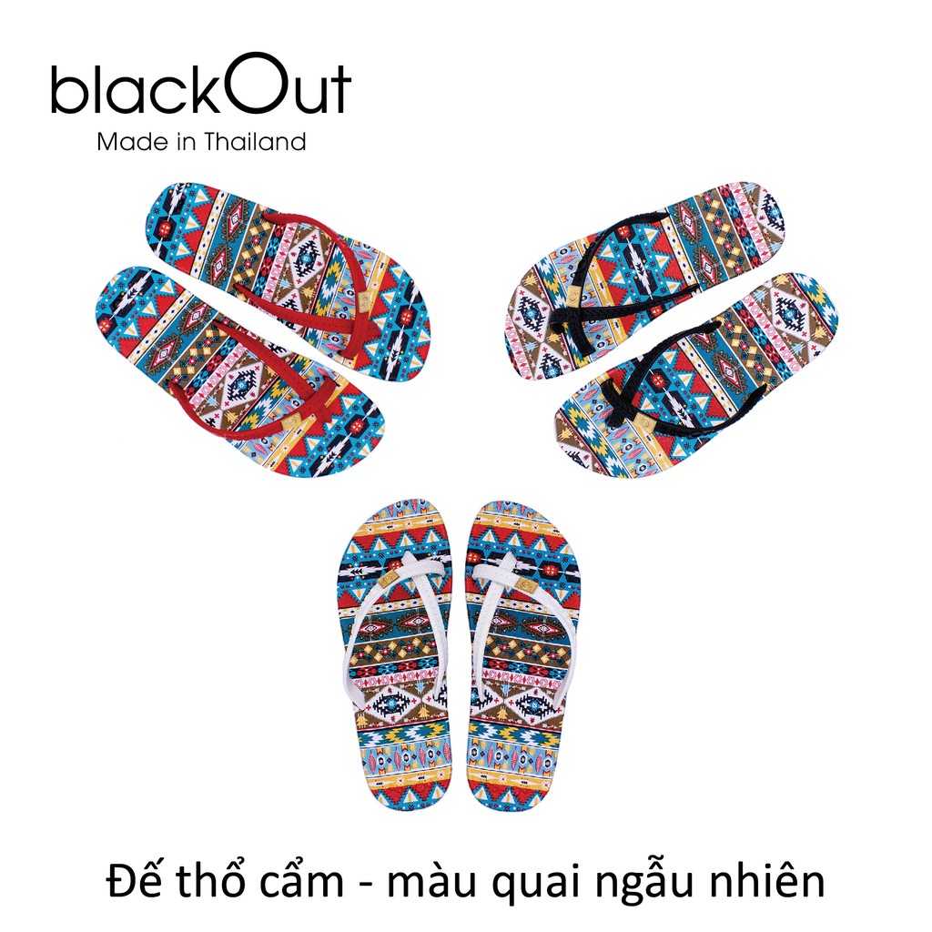 Dép xỏ ngón blackOut | Nữ
