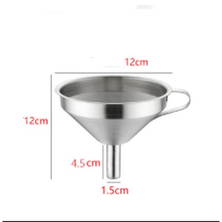 Phễu rót bột inox 304, quặng đong 304, có lưới lọc
