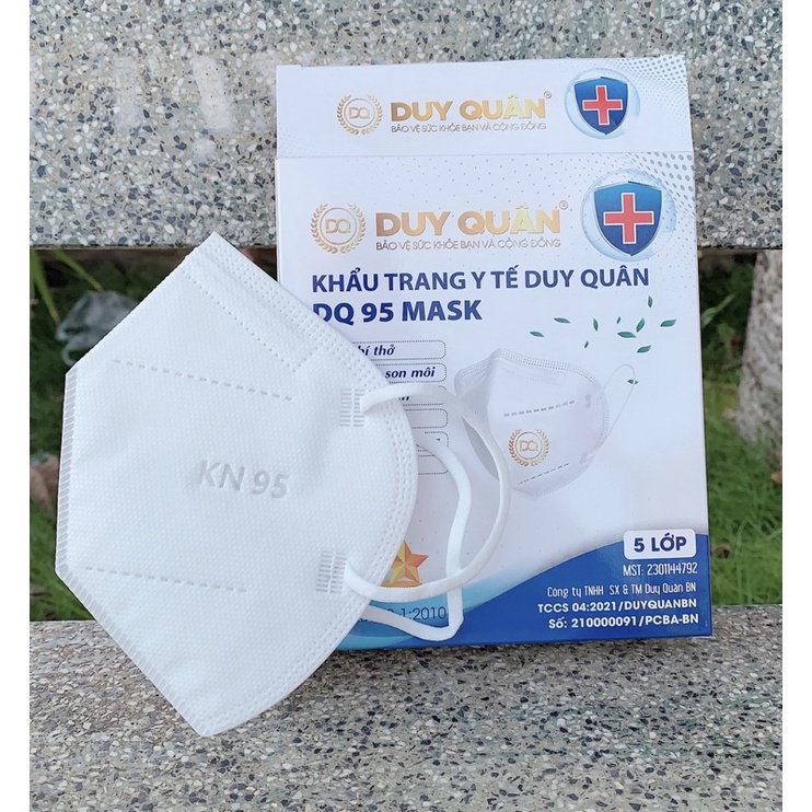 khẩu trang n95 vải kháng khuẩn kiểu dáng hàn quốc, hộp 10 khẩu trang y tế 3d Duy Quân cho người lớn và cho bé kho sỉ mb