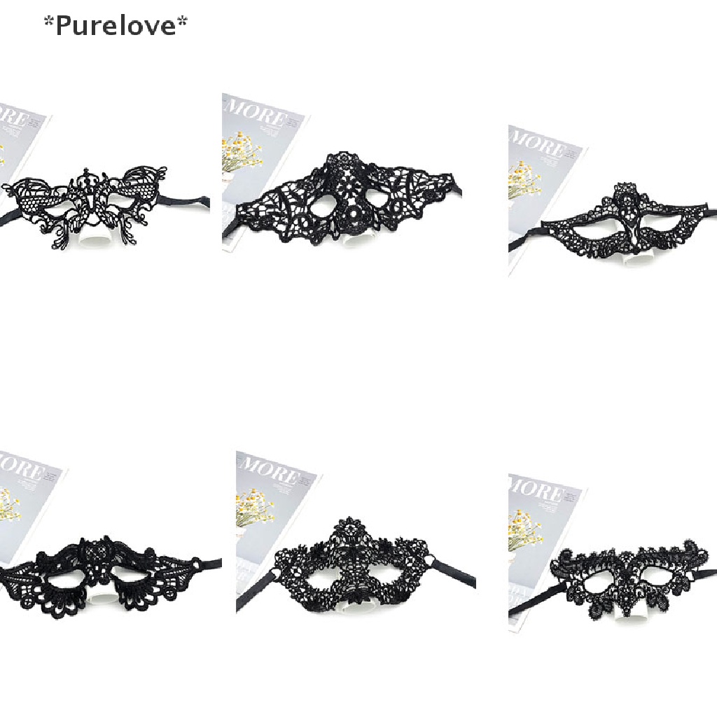 Mặt Nạ Ren Màu Đen Gợi Cảm Thời Trang Cho Nữ