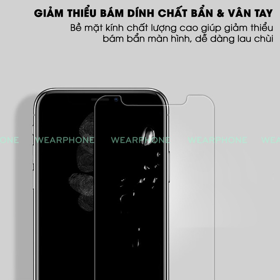 Kính Cường lực 2.5D trong suốt 6/6plus/6s/6s plus/6/7/7plus/8/8plus/x/xs/xs max/11/11 pro/11 promax/se 2020 wearphone