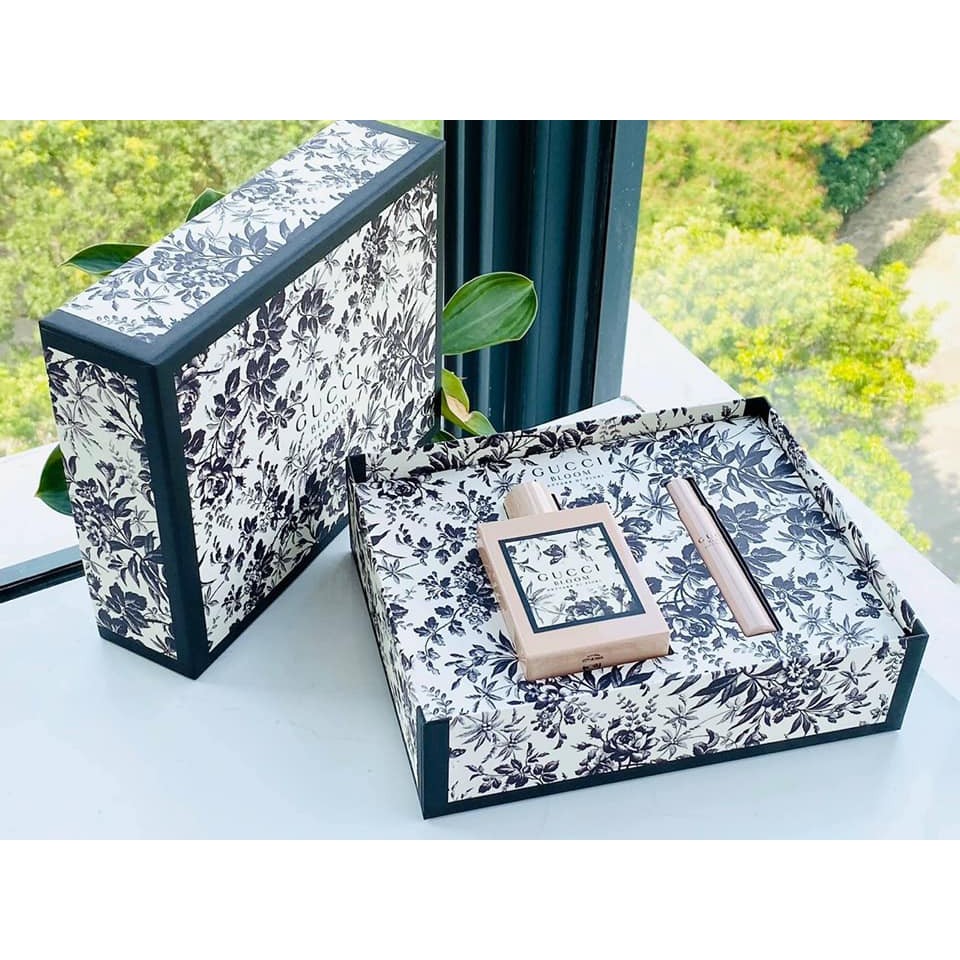 Gift set Bộ nước hoa nữ Gucci Bloom Nettare Di Fiori EDP 2pcs (100ml và 7.4ml) | BigBuy360 - bigbuy360.vn