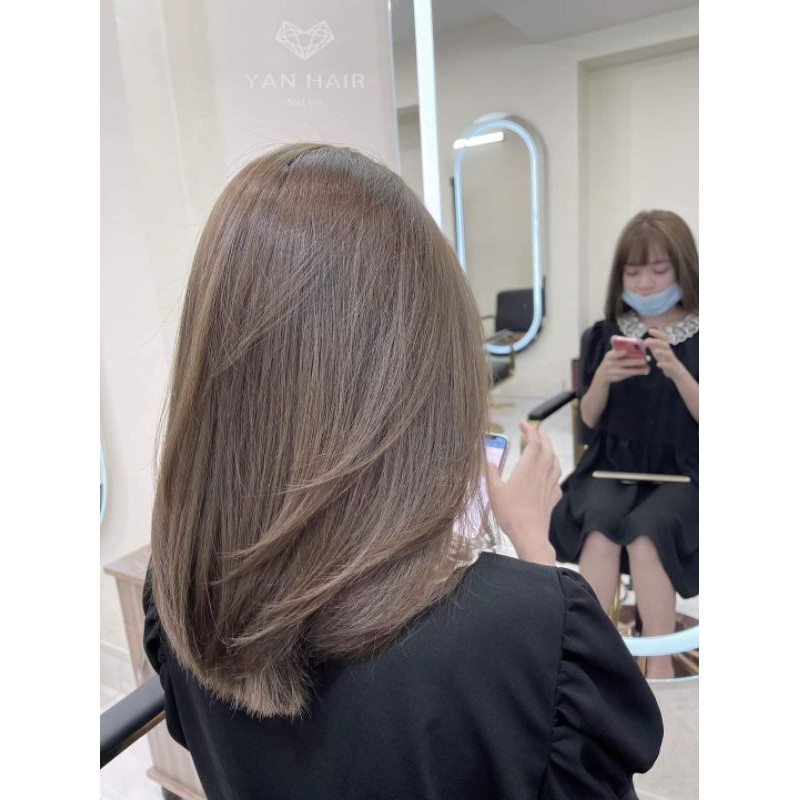 Thuốc nhuộm tóc cao cấp màu nâu tây, nâu khói, nâu xám, nâu sáng da - Hair Care Q4
