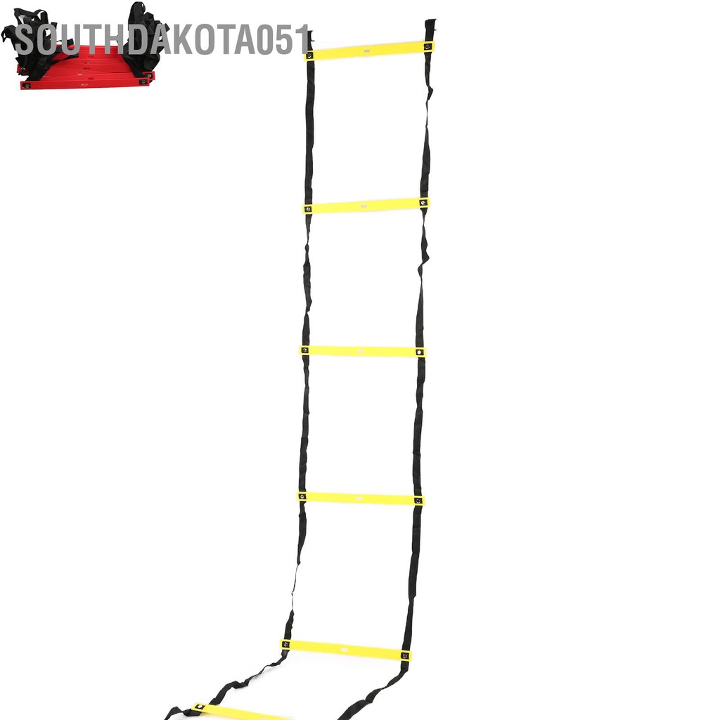 [Hàng Sẵn] Thang Dây thể thao tập luyện thể lực bóng đá 6M 12 thanh nâng cao sức khoẻ thể lực【Southdakota051】