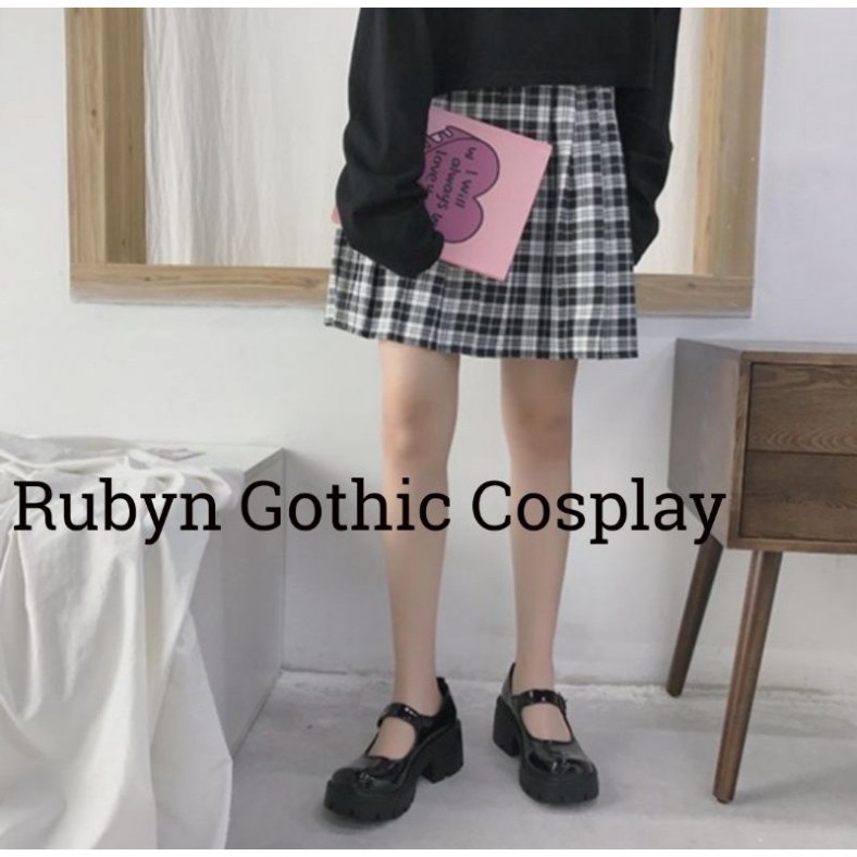 [CÓ SẴN] 🍁 Giày Lolita Oxford đế cao cosplay học sinh Nhật Bản ( BÓNG VÀ NHÁM ) | BigBuy360 - bigbuy360.vn