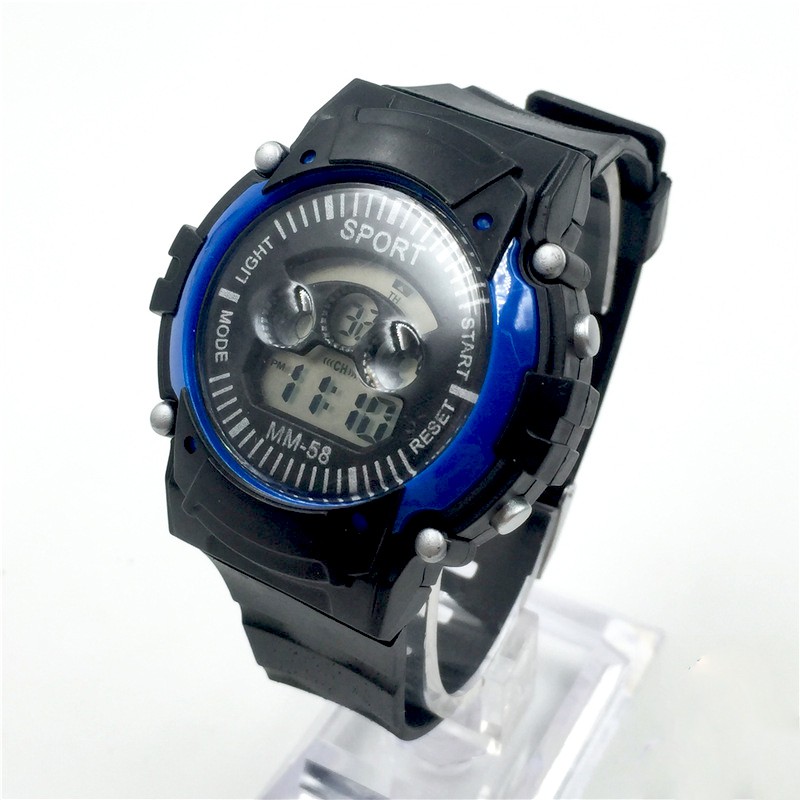 [Giá sỉ - Có clip thật] - Đồng hồ điện tử trẻ em MM-58 Black - Đồng hồ thể thao chống nước màu đen | BigBuy360 - bigbuy360.vn
