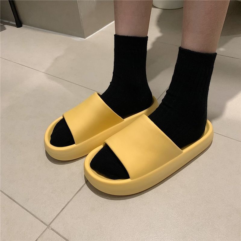 Dép Đi Trong Nhà Đế Mềm Màu Trơn Kích Thước 36-45 Dành Cho Nam Và Nữ