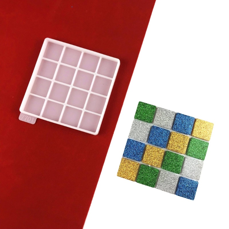 Khuôn Silicone Làm Đế Lót Ly Bằng Resin Epoxy Độc Đáo Trang Trí Nhà Cửa DIY