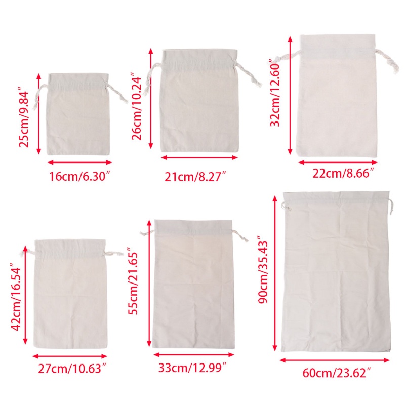 Túi Đựng Hành Lý Bằng Cotton Có Dây Rút Tiện Dụng
