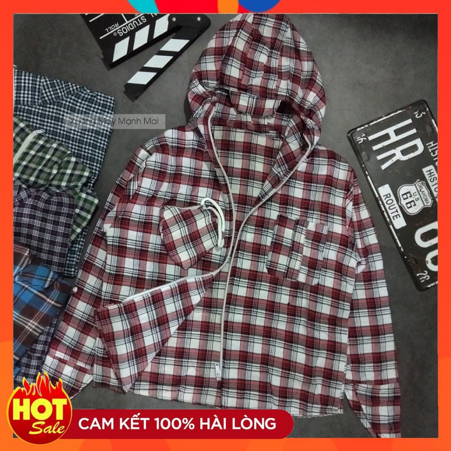 Áo Chống Nắng 1 lớp BigSize LOẠI 1⚡️FREESHIP⚡️ C Áo Chống Nắng Nam Kẻ Caro - Chất Liệu Kaki Mềm Loại Cao Cấp