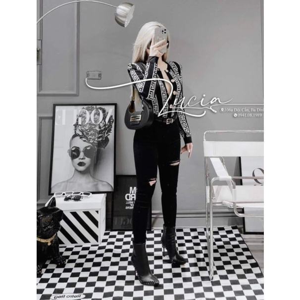 Áo len dệt kim sieu cấp họa tiết cao cap QCL1