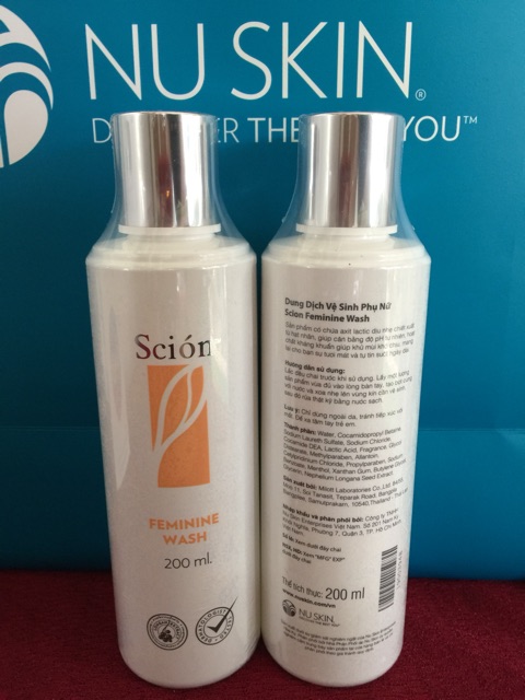 DUNG DỊCH VỆ SINH PHỤ NỮ SCION FEMININE WASH NUSKIN (hàng chính hảng nhập về Việt Nam!)