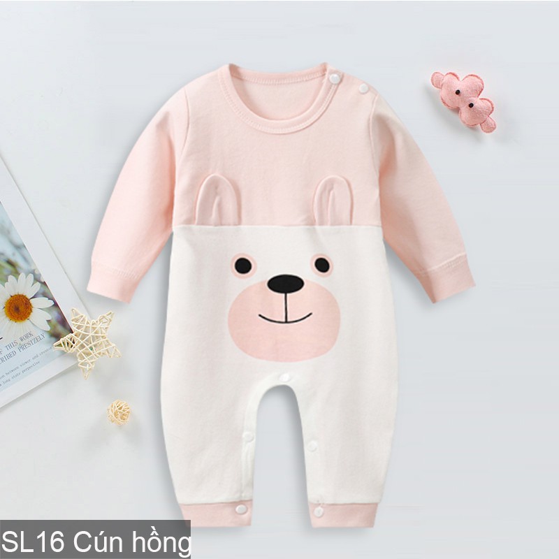 Body cotton dài tay Áo liền quần cho bé trai bé gái Hàng Quảng châu xuất Nhật SL16