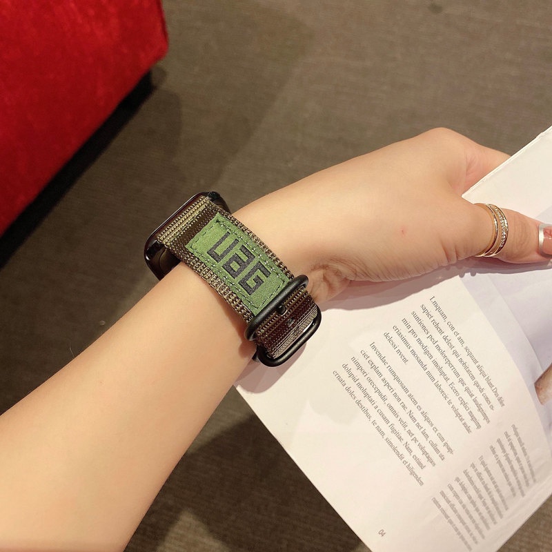 Dây Nylon Đeo Đồng Hồ Apple iWatch 3 4 5 6 se 7 44mm 45mm 41mm 42mm 38mm 45 mm