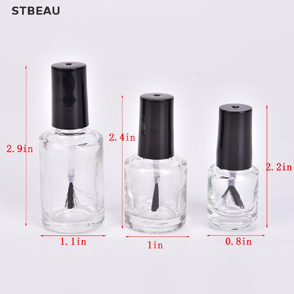 1 Lọ Thủy Tinh Rỗng Đựng Sơn Móng Tay 5 / 10 / 15ml
